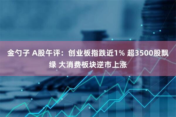 金勺子 A股午评：创业板指跌近1% 超3500股飘绿 大消费板块逆市上涨