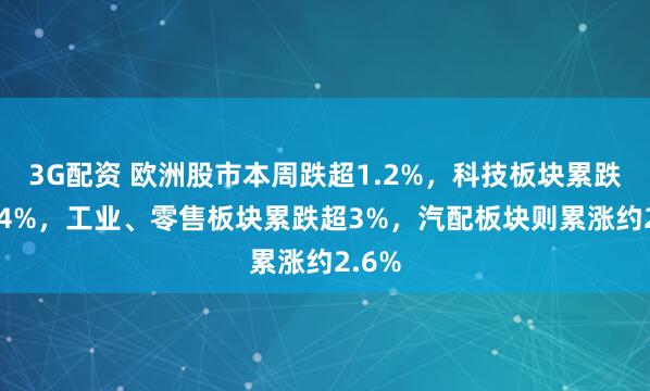 3G配资 欧洲股市本周跌超1.2%，科技板块累跌约4.4%，工业、零售板块累跌超3%，汽配板块则累涨约2.6%